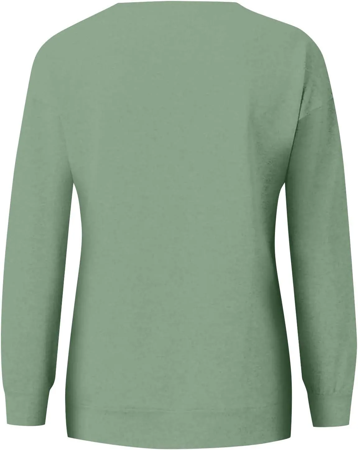 Womens Crewneck Sweatshirt Fleece Long Sleeve Cute Sweatshirts No Hooded Y2k Plain Trendy Hoodies with Pockets