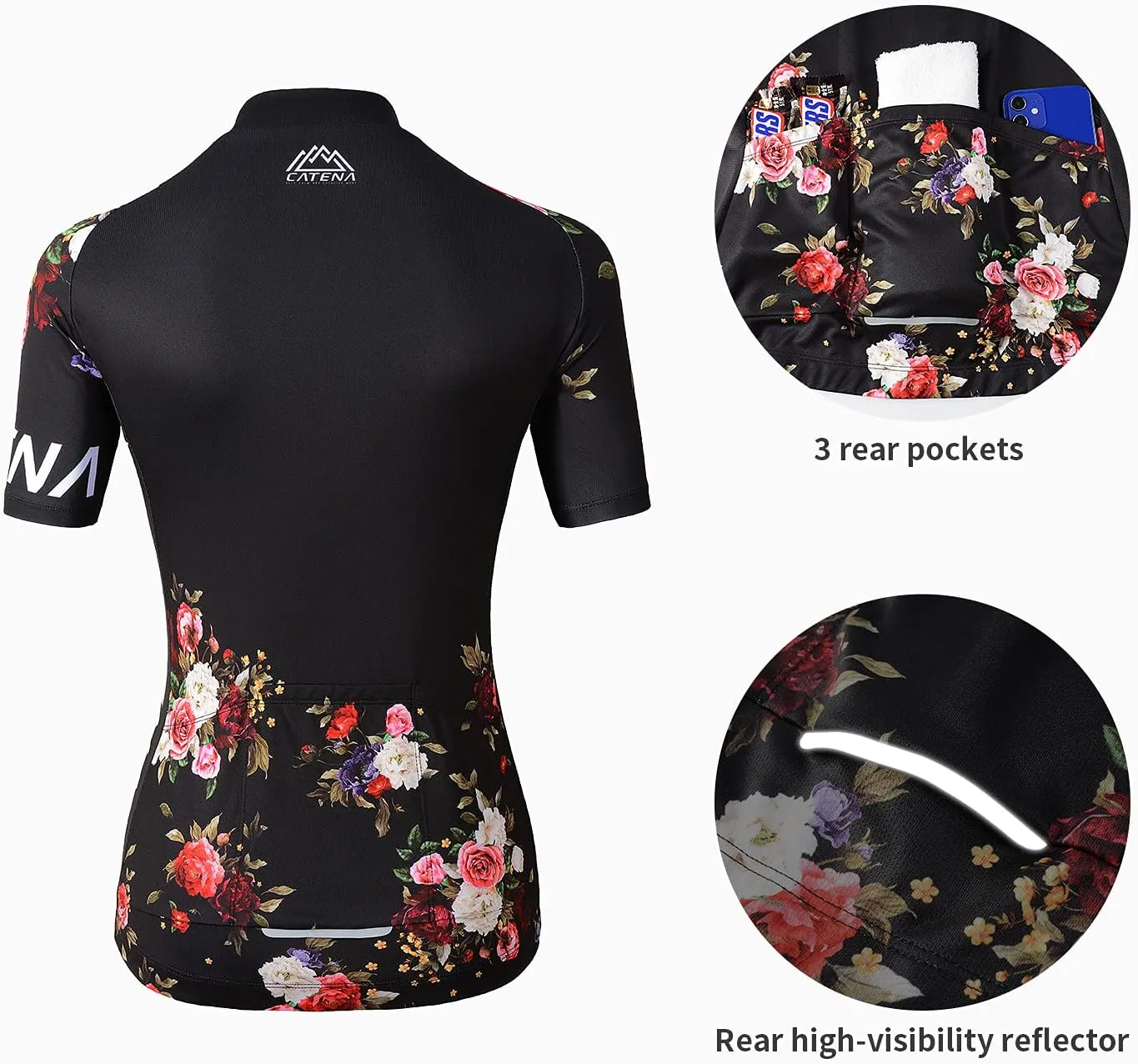 Women's Cycling Short Sleeve Breathable Jersey Bike Shirt Bicycle Tights Clothing