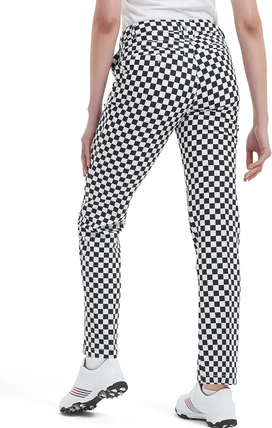 Women's Golf Pants Stretch Straight Lightweight Breathable Twill Work Chino Ladies Pants