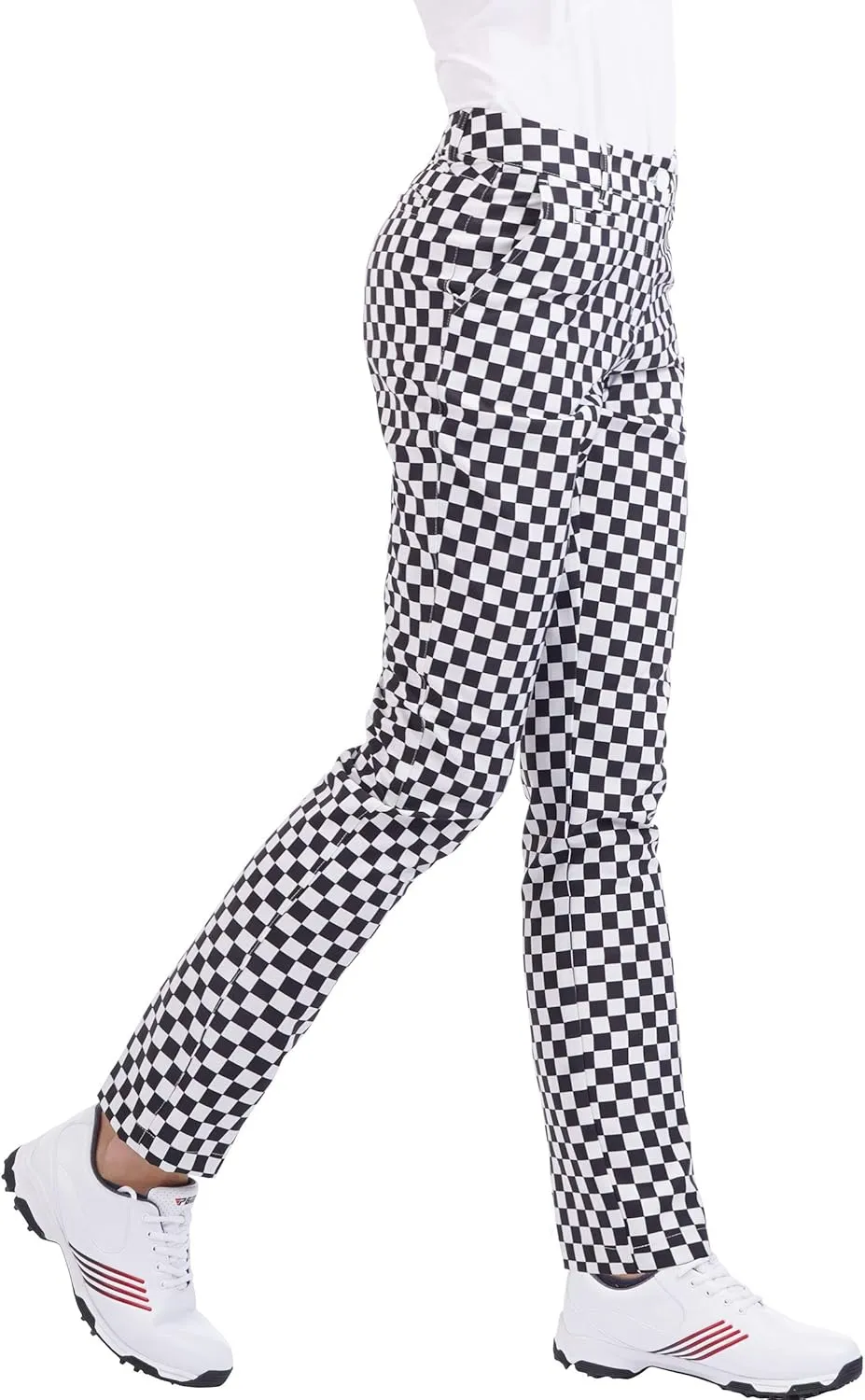 Women's Golf Pants Stretch Straight Lightweight Breathable Twill Work Chino Ladies Pants