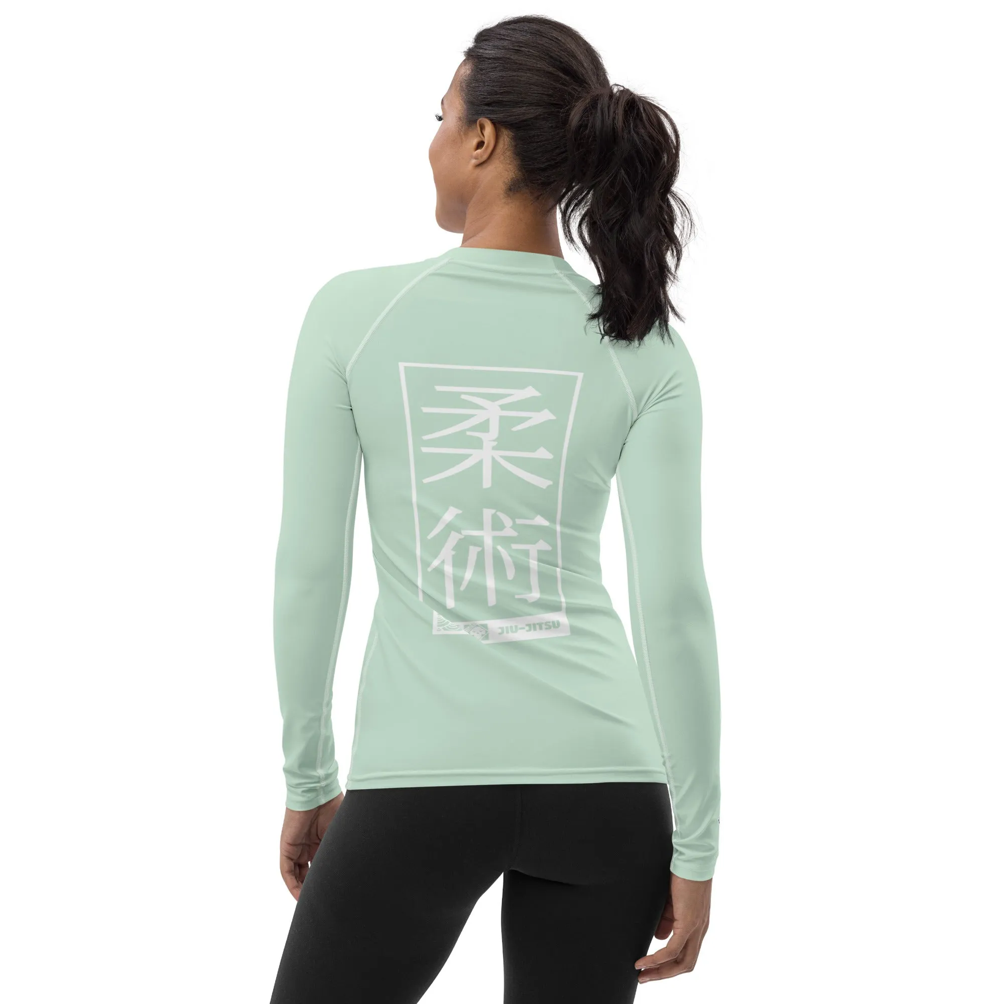 Womens Long Sleeve BJJ Rash Guard - Jiu-Jitsu 011 - Surf Crest