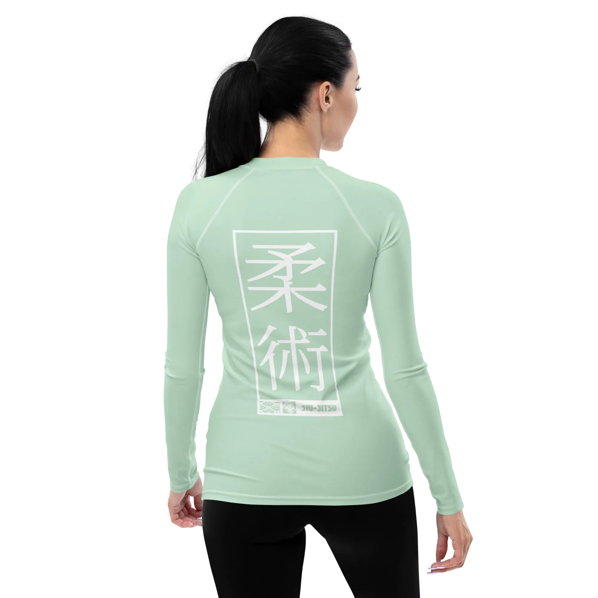 Womens Long Sleeve BJJ Rash Guard - Jiu-Jitsu 011 - Surf Crest