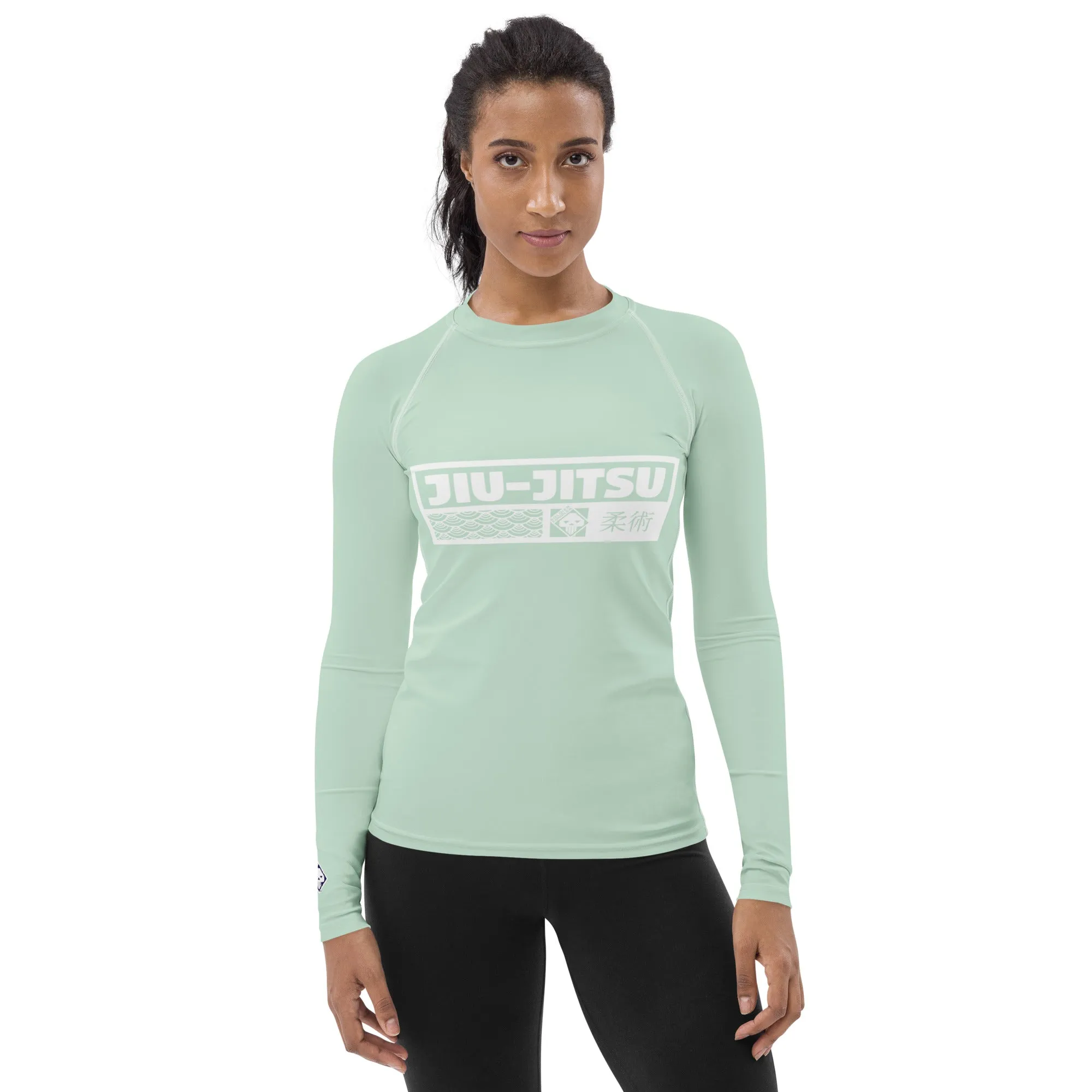Womens Long Sleeve BJJ Rash Guard - Jiu-Jitsu 011 - Surf Crest
