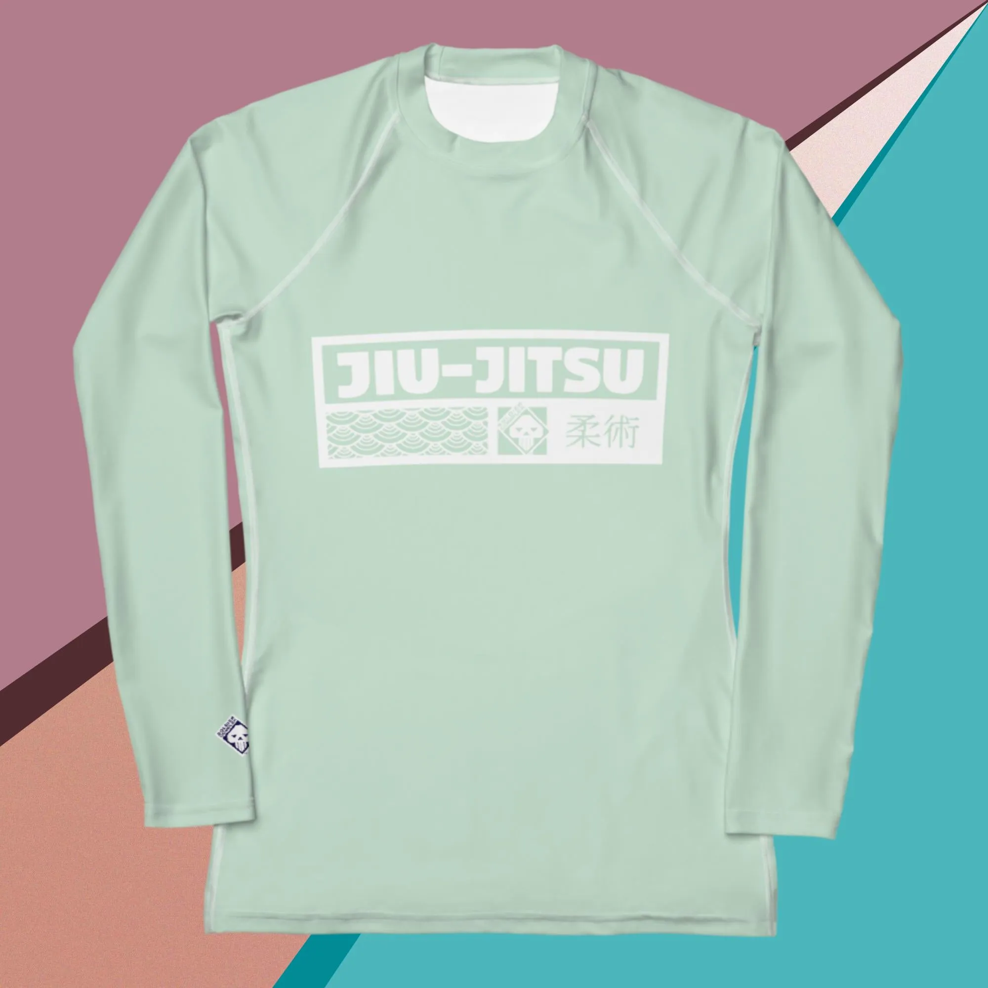 Womens Long Sleeve BJJ Rash Guard - Jiu-Jitsu 011 - Surf Crest