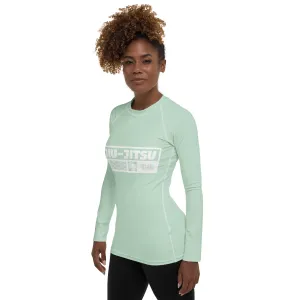 Womens Long Sleeve BJJ Rash Guard - Jiu-Jitsu 011 - Surf Crest