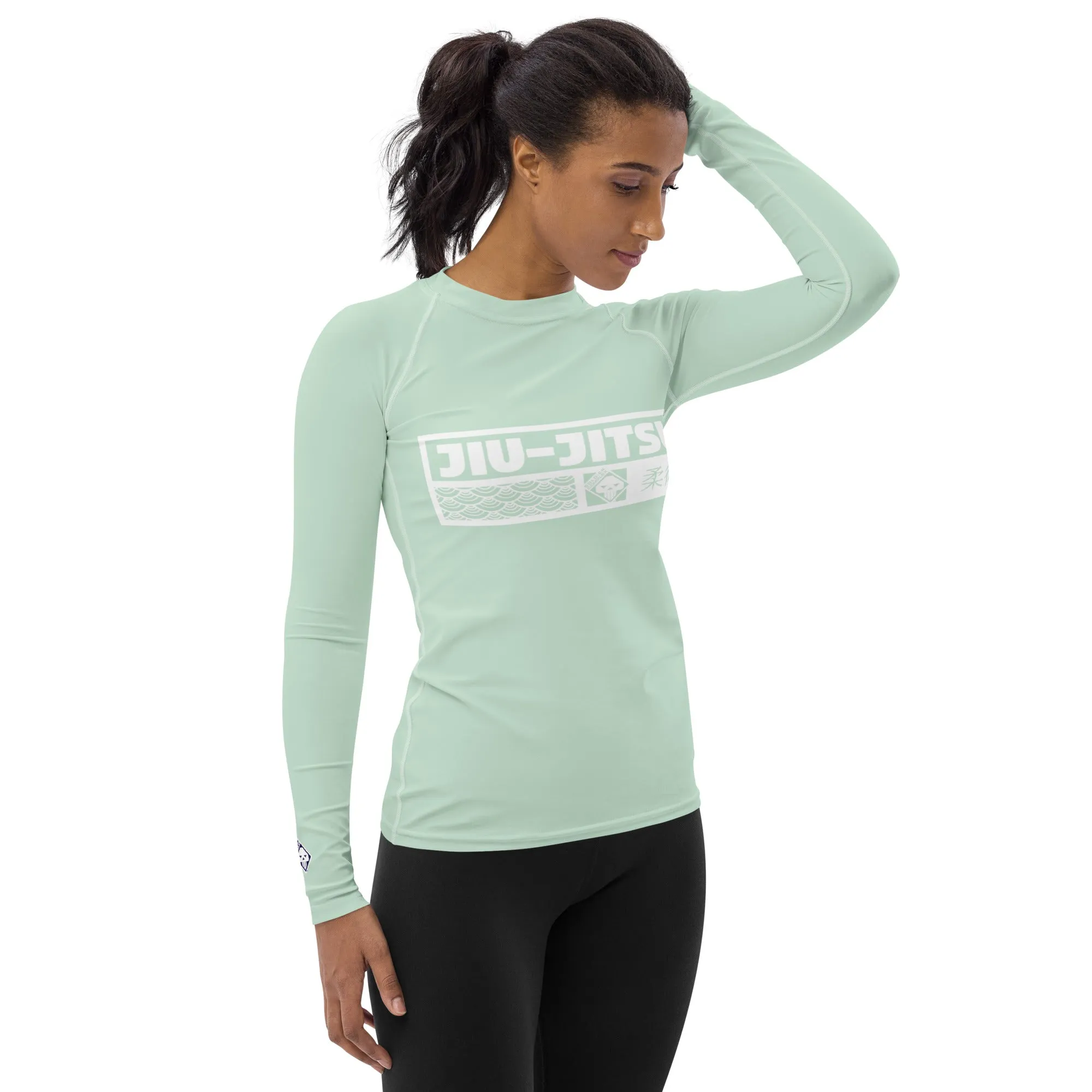 Womens Long Sleeve BJJ Rash Guard - Jiu-Jitsu 011 - Surf Crest
