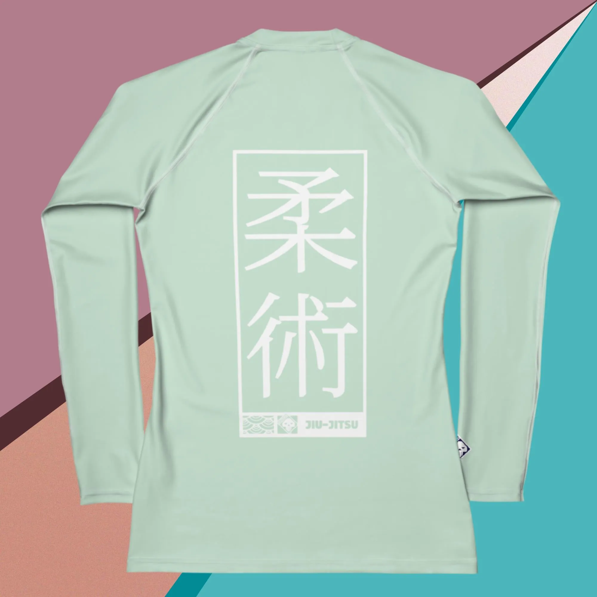 Womens Long Sleeve BJJ Rash Guard - Jiu-Jitsu 011 - Surf Crest