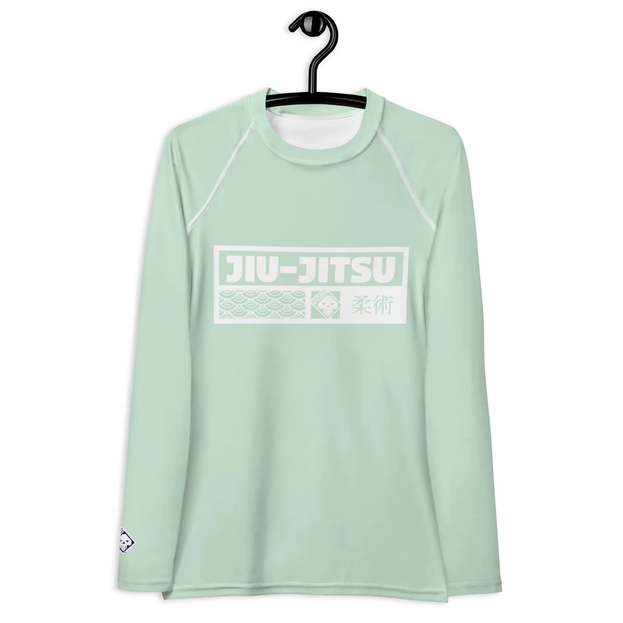 Womens Long Sleeve BJJ Rash Guard - Jiu-Jitsu 011 - Surf Crest
