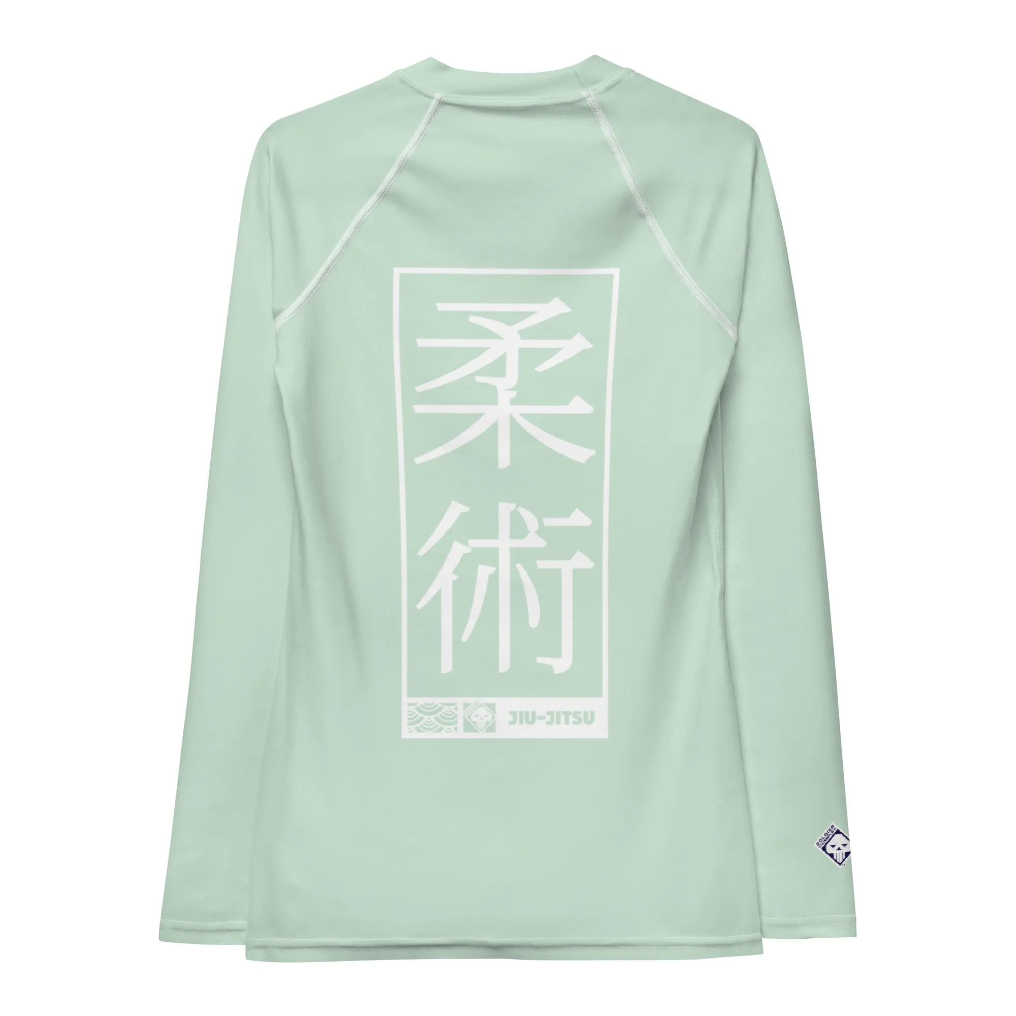Womens Long Sleeve BJJ Rash Guard - Jiu-Jitsu 011 - Surf Crest