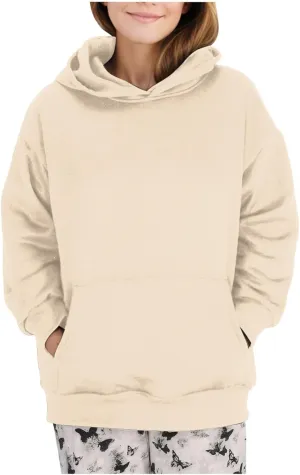 Women's Oversized Hoodies 2024 Solid Color Casual Long Sleeve Sweatshirt Trendy Pullover Tops with Pocket Fall Winter