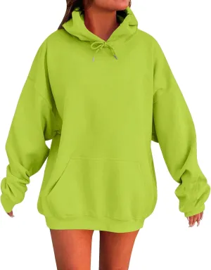 Womens Oversized Hoodies Fleece Sweatshirt Long Sleeve Sweaters Pullover Tops 2024 Fall Fashion Outfits Preppy Clothes