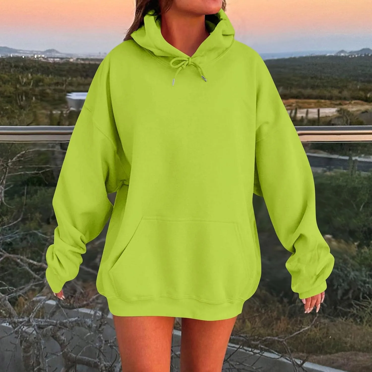 Womens Oversized Hoodies Fleece Sweatshirt Long Sleeve Sweaters Pullover Tops 2024 Fall Fashion Outfits Preppy Clothes