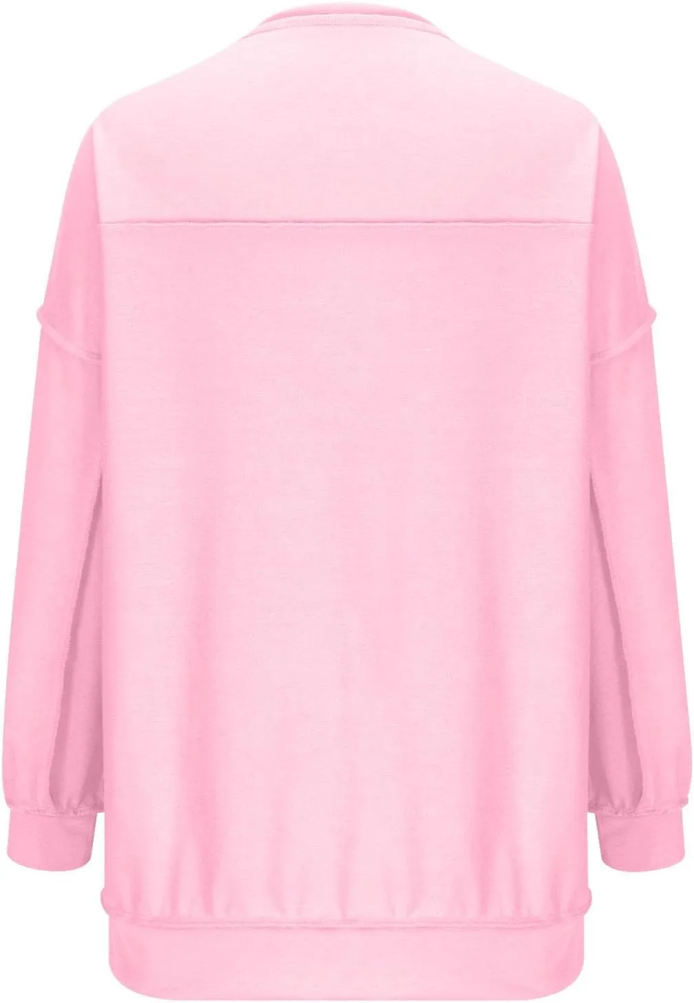 Womens Oversized Sweatshirt Casual Long Sleeve Shirts Button Henley Neck Pullover Patchwork Tunic Tops Fall Outfits