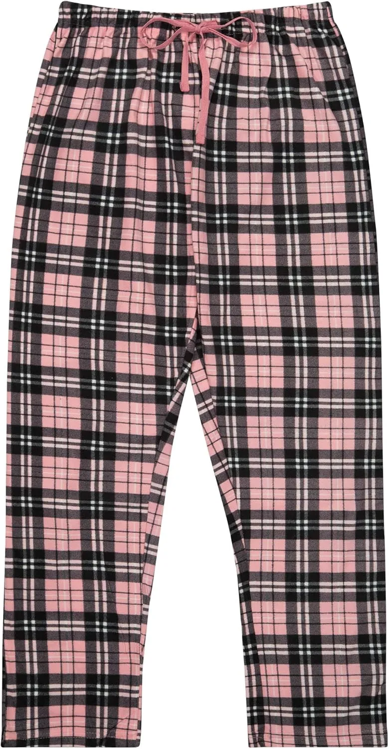 Women's Super Cozy Mink Fleece Pajama Bottom with Waist & Bottom Rib (S-4XL)