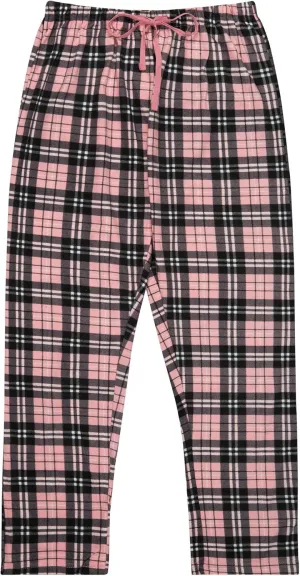 Women's Super Cozy Mink Fleece Pajama Bottom with Waist & Bottom Rib (S-4XL)
