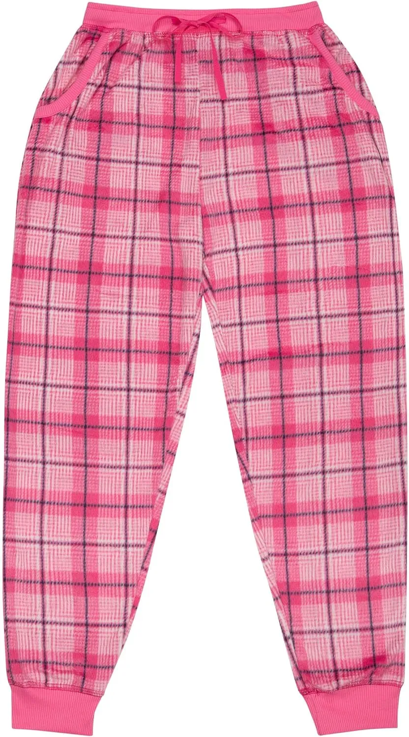 Women's Super Cozy Mink Fleece Pajama Bottom with Waist & Bottom Rib (S-4XL)