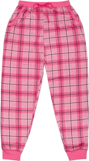 Women's Super Cozy Mink Fleece Pajama Bottom with Waist & Bottom Rib (S-4XL)