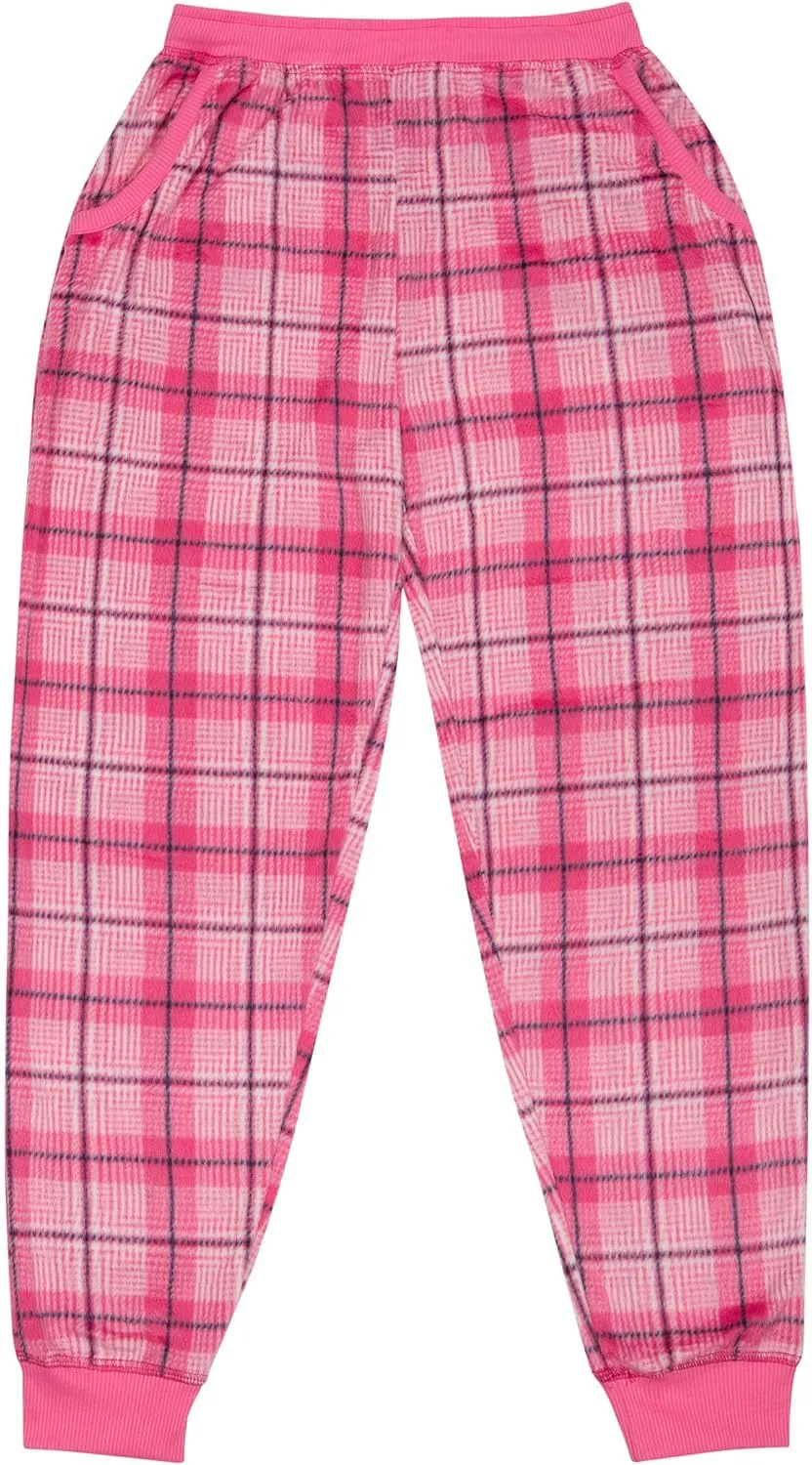 Women's Super Cozy Mink Fleece Pajama Bottom with Waist & Bottom Rib (S-4XL)