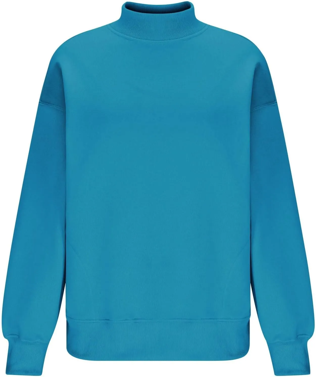 Womens Tops Casual Long Sleeve Sweatshirt Turtleneck Lightweight Coats Daily Fashion Fall Pullover Top with Pockets