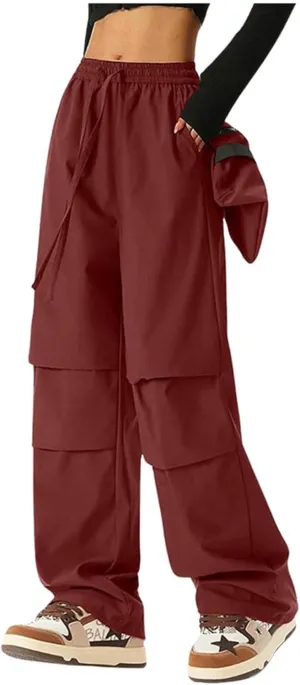 Women's Wide Legged Quick Drying Stretch Waist Overalls Harem Pants Women Dressy