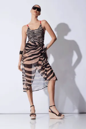 Zebra Mesh Sheer Sarong